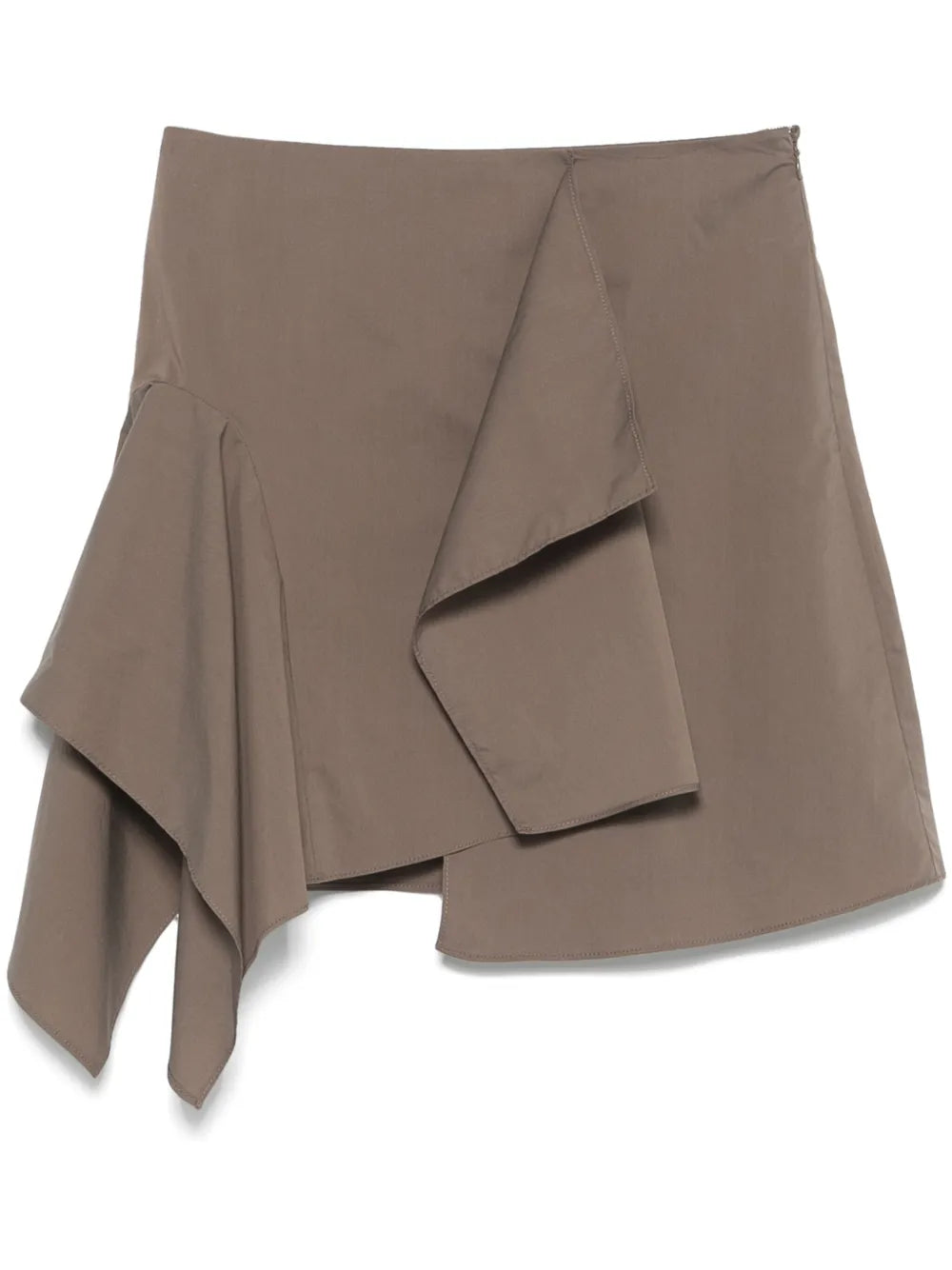 Unbalance Draped Mini Skirt