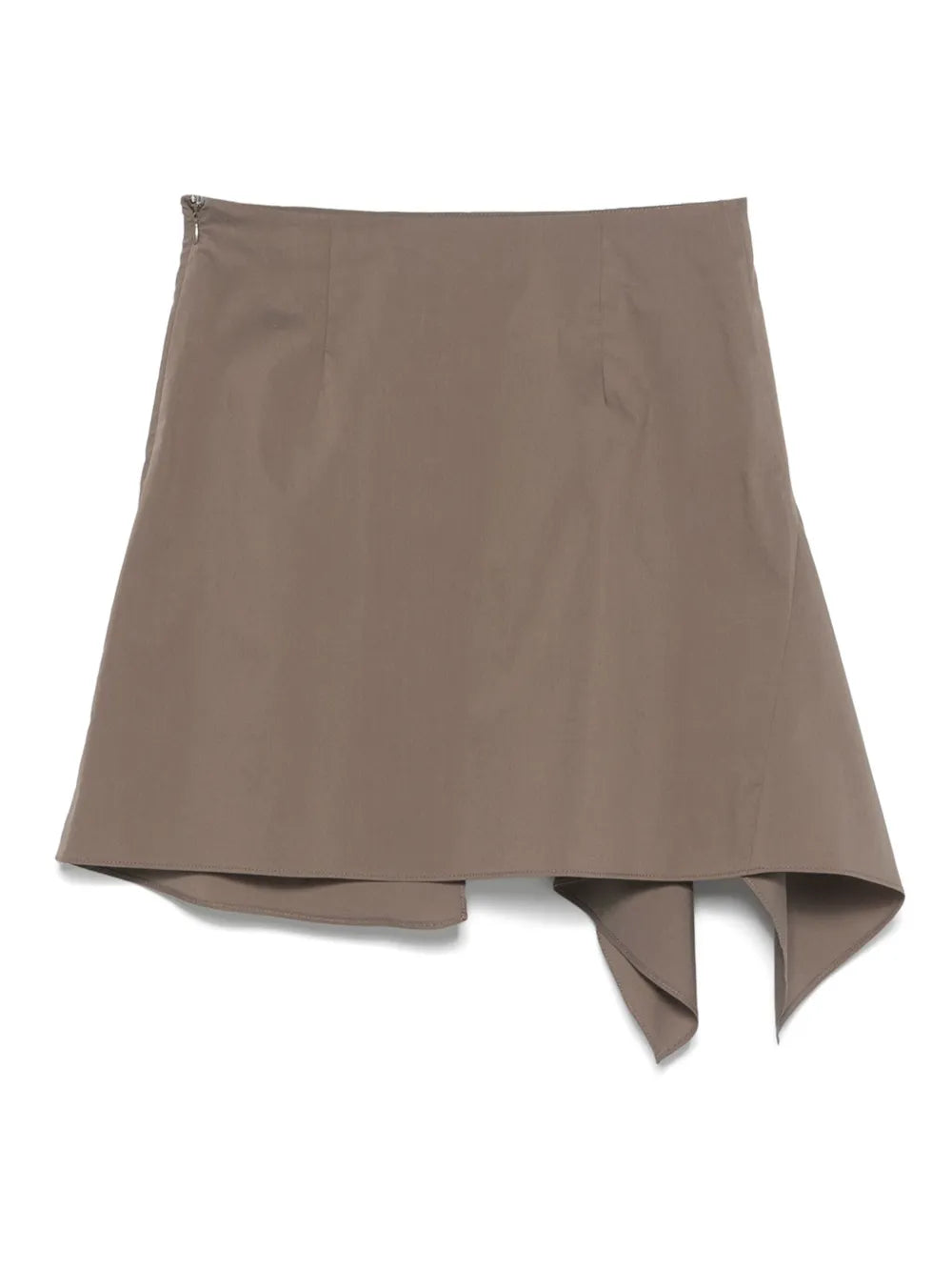 Unbalance Draped Mini Skirt
