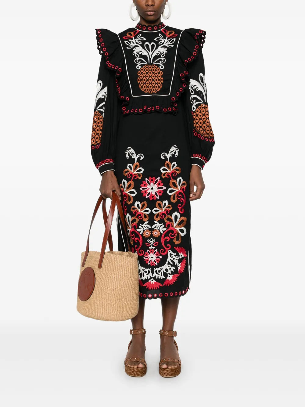 Cashew Mandala Richilieu Maxi Dress