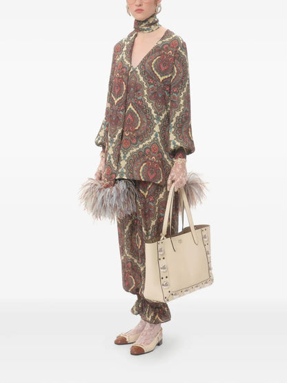 Voyage Imaginaire-Print Blouse