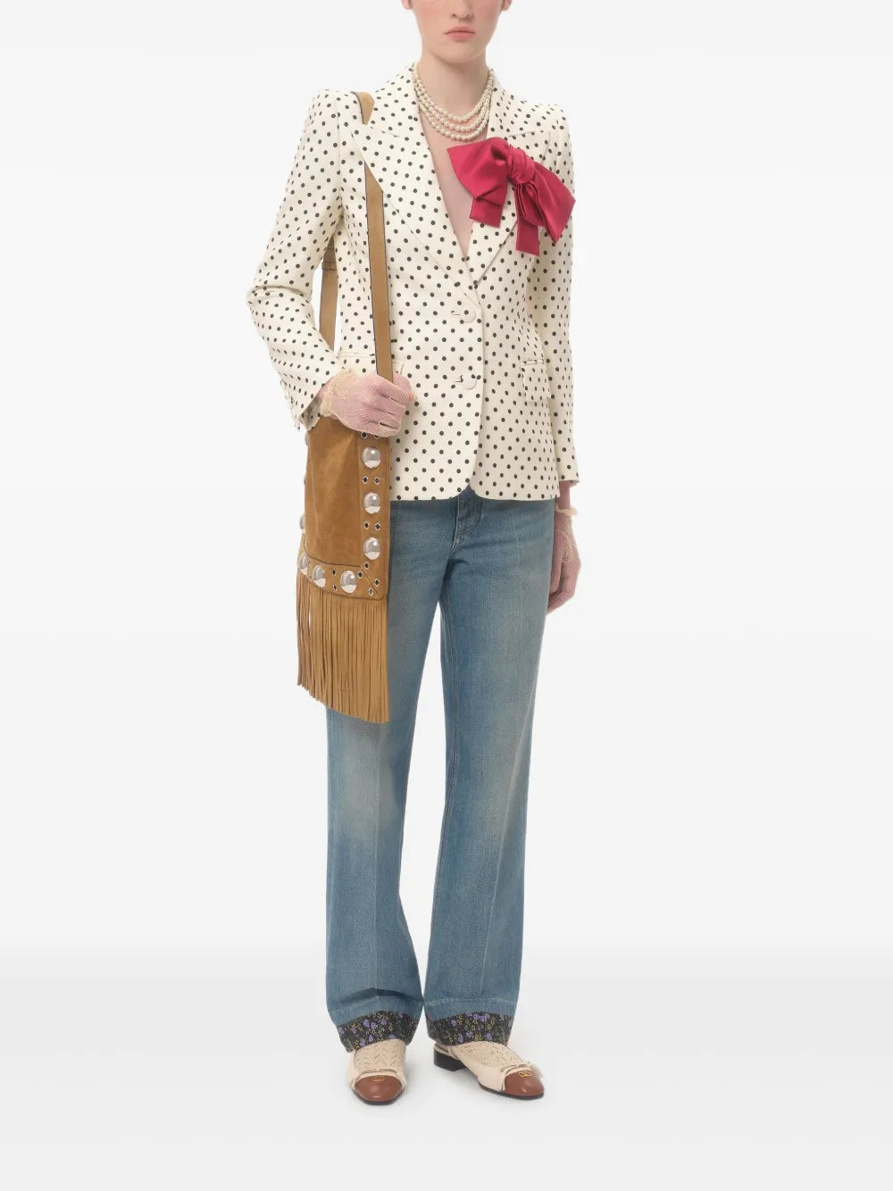 Supergran Plusdepois-Print Blazer