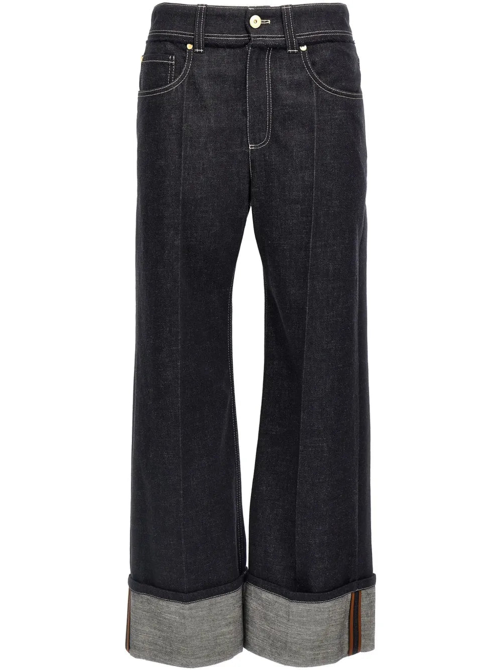 Turn Up-Hem Jeans