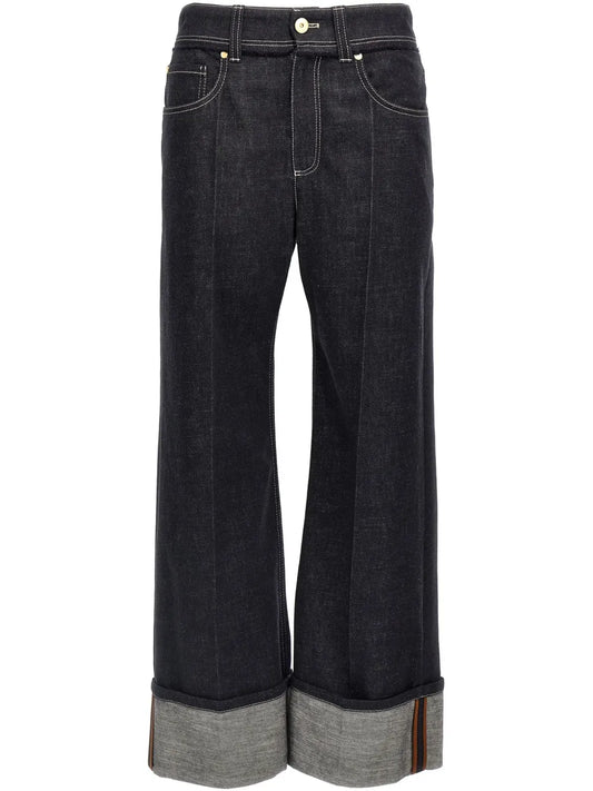 Turn Up-Hem Jeans