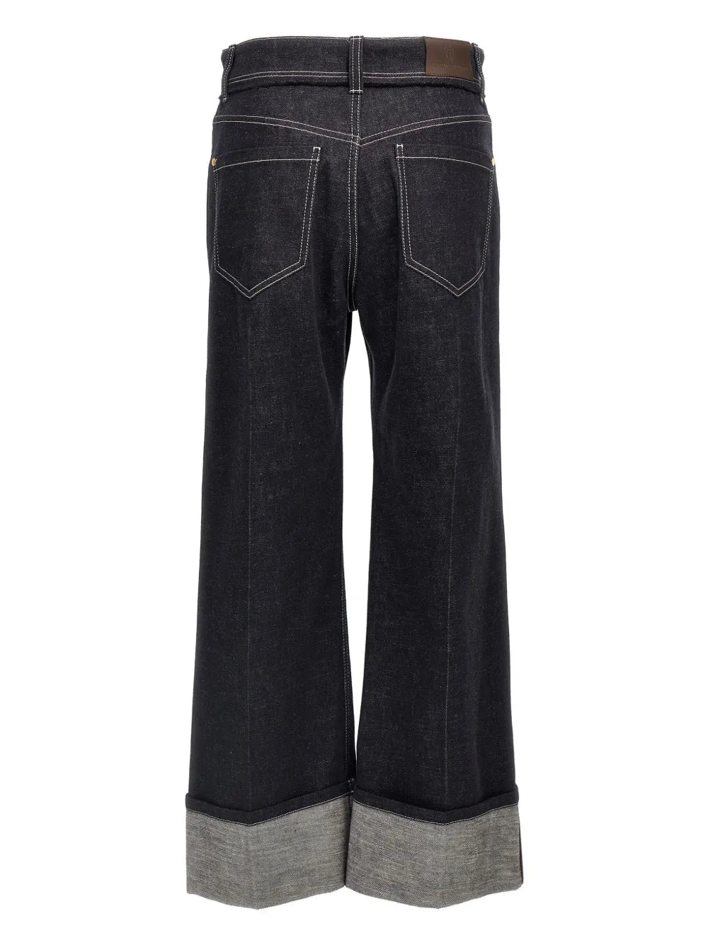 Turn Up-Hem Jeans