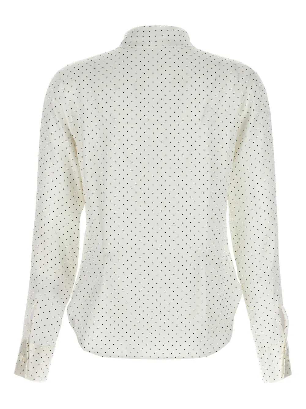 Polka-Dot Silk Shirt