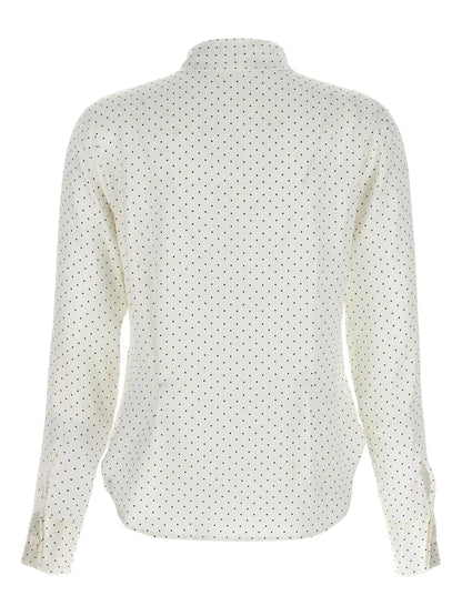 Polka-Dot Silk Shirt