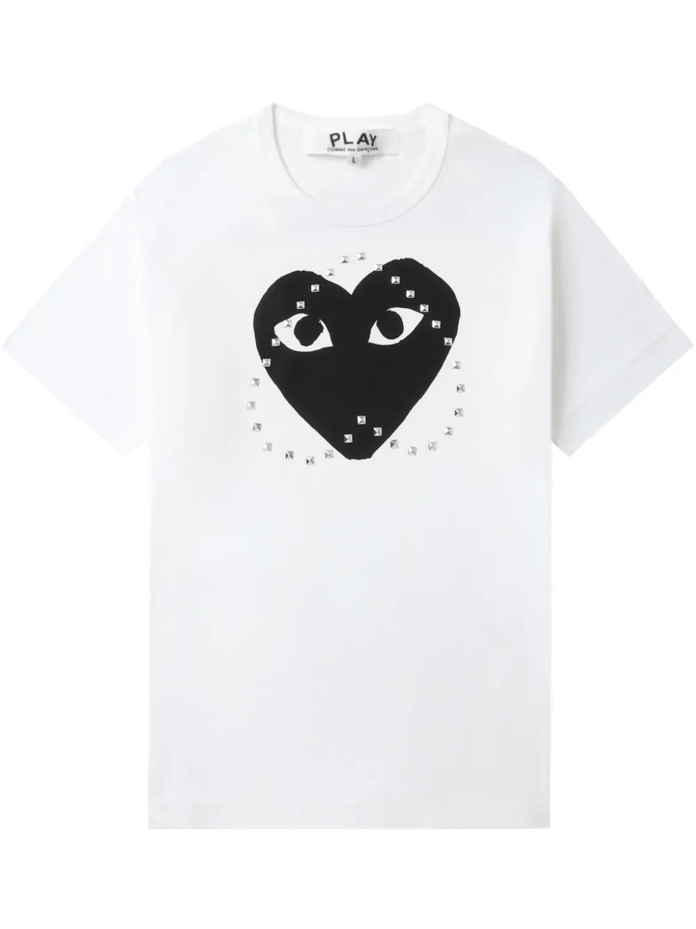 Logo-Stud Cotton T-Shirt
