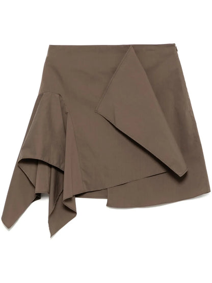 Draped-Detail Miniskirt