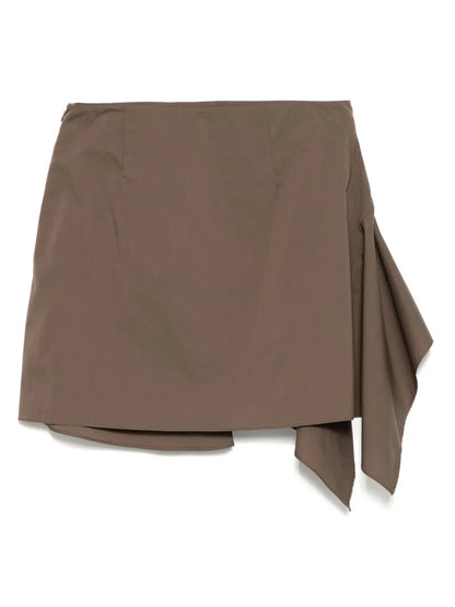 Draped-Detail Miniskirt