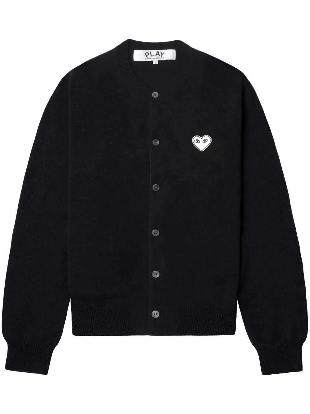 Heart-Appliqué Cardigan