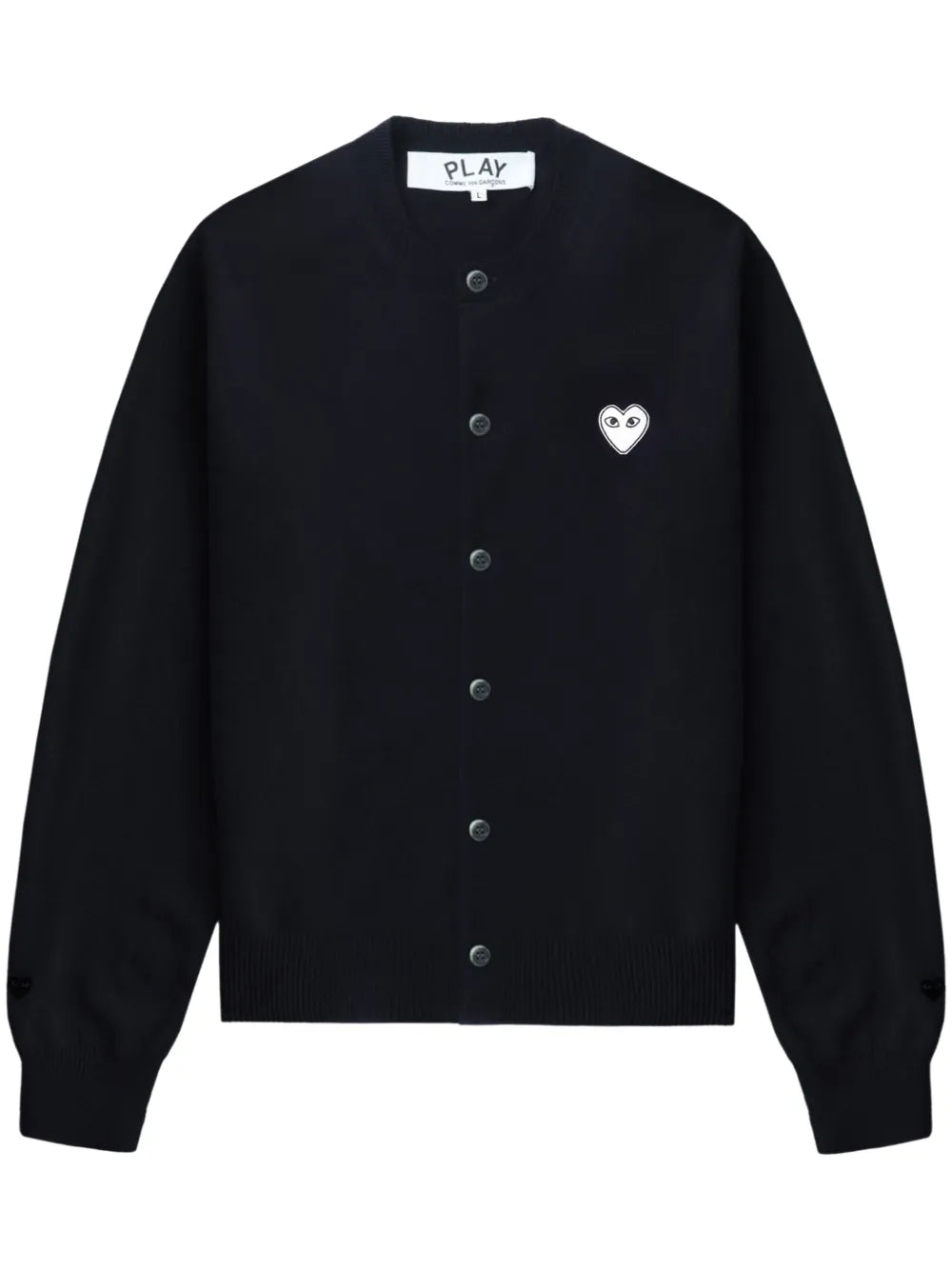 Heart-Appliqué Cardigan