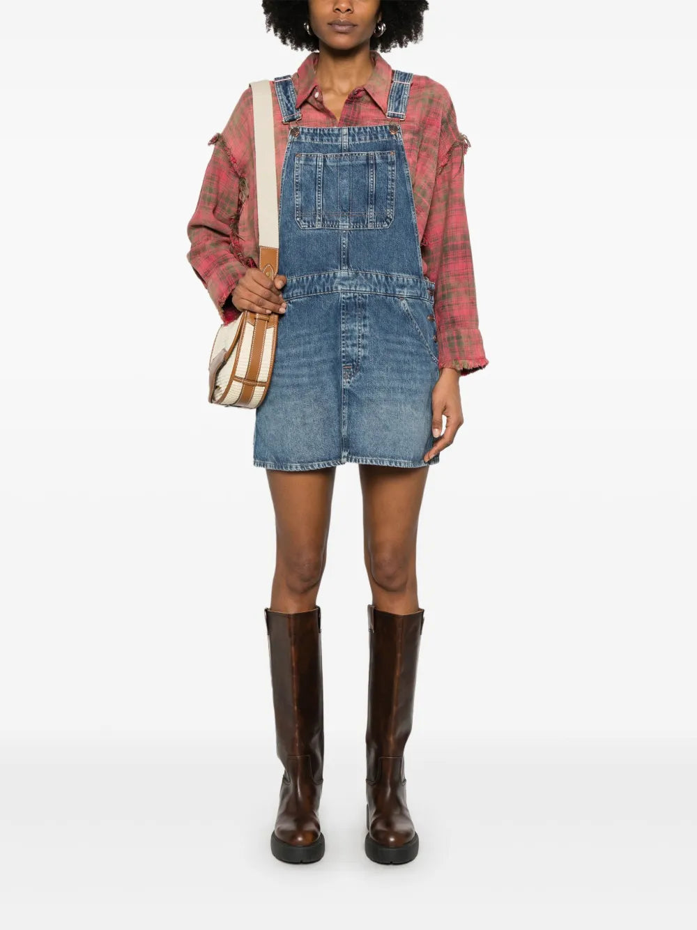 Denim Dungaree Dress