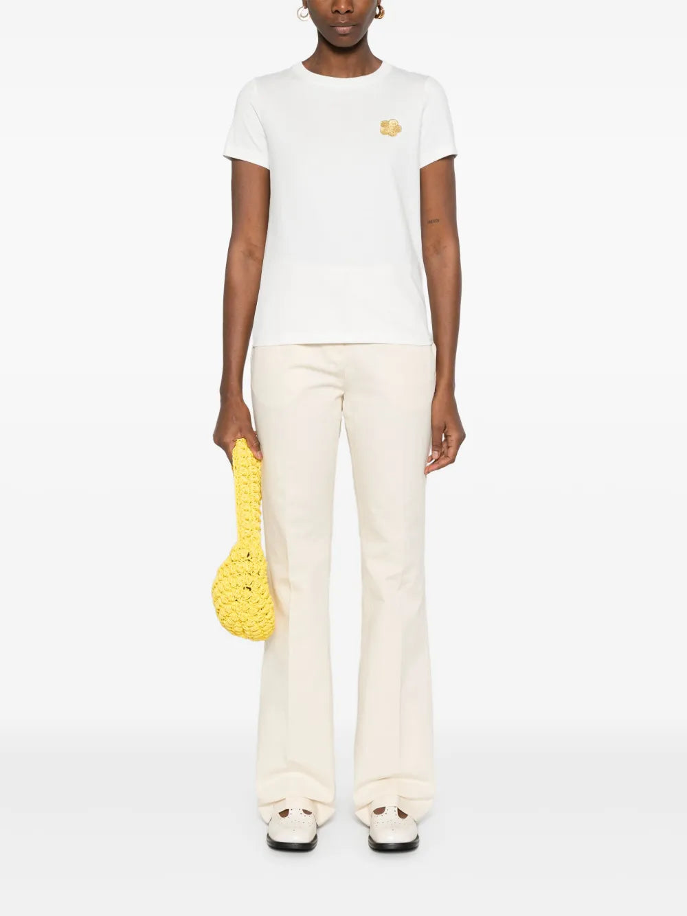 Flared Cotton Trousers