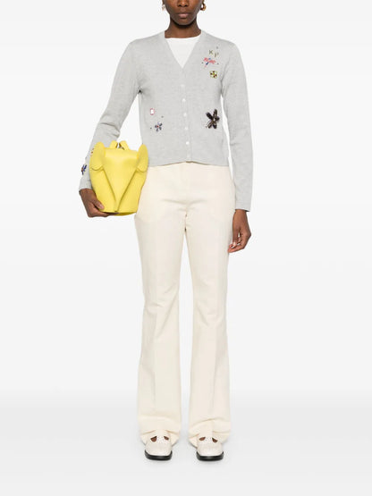 Embroidered Cotton Cardigan