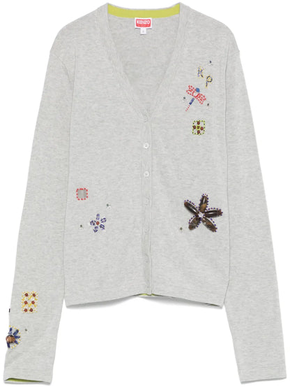 Embroidered Cotton Cardigan