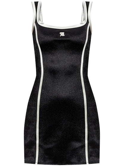 Logo-Embroidered Mini Dress