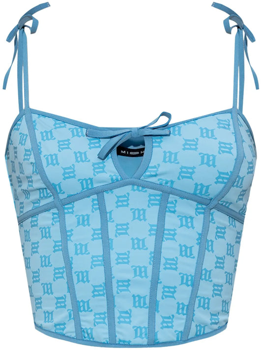 Monogram-Pattern Top