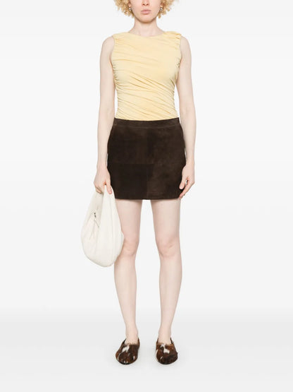 Suede Mini Skirt