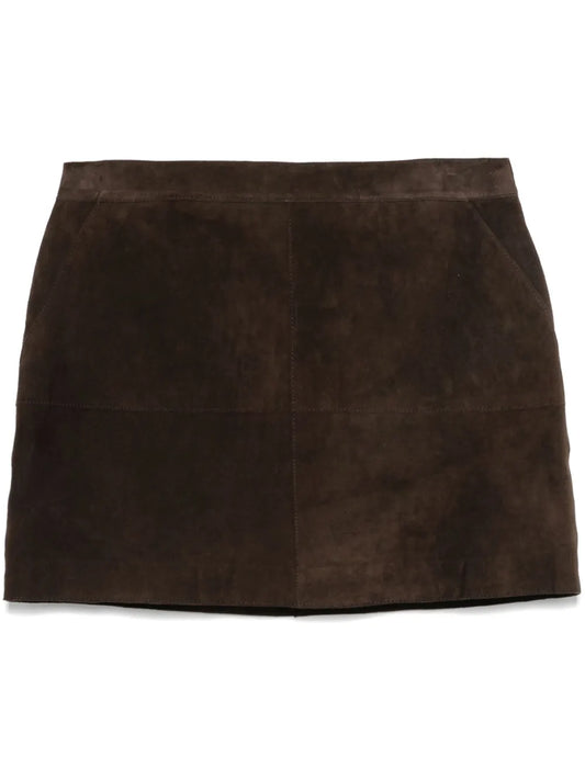 Suede Mini Skirt