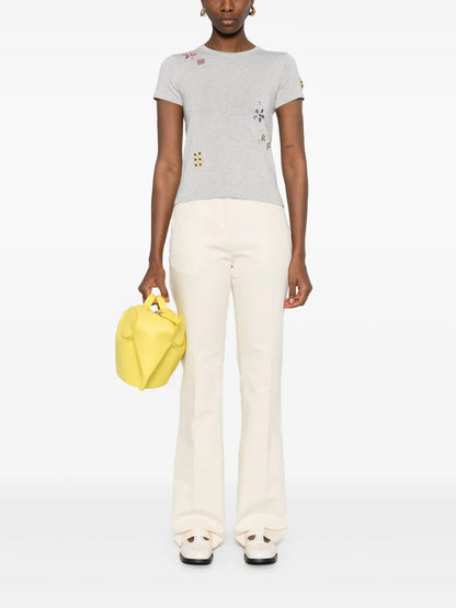 Embroidered Cotton T-Shirt
