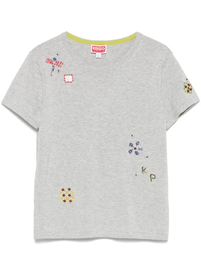 Embroidered Cotton T-Shirt
