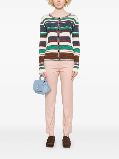 Pressed-Crease Tapered-Leg Trousers