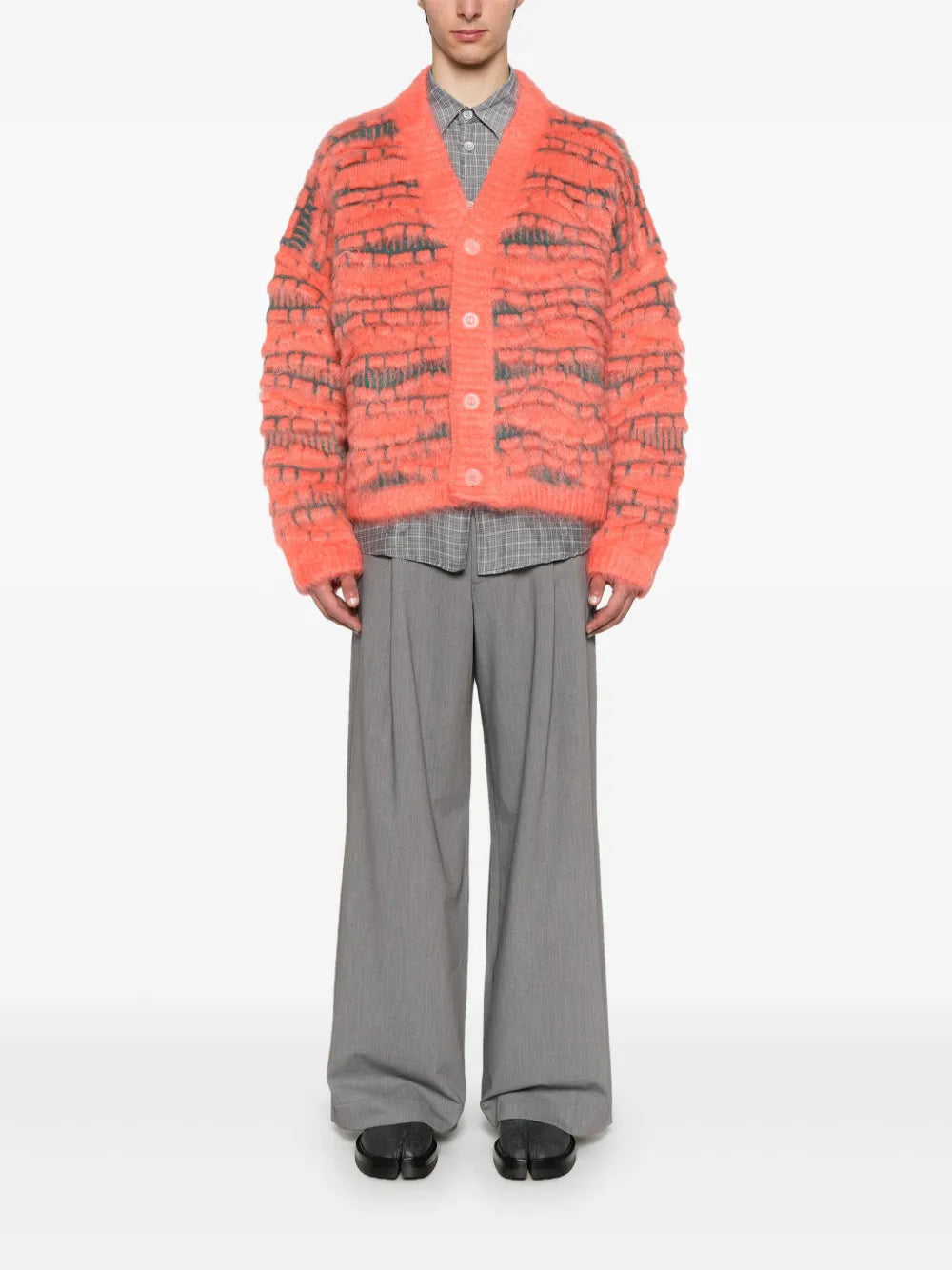Intarsia-Knit Cardigan
