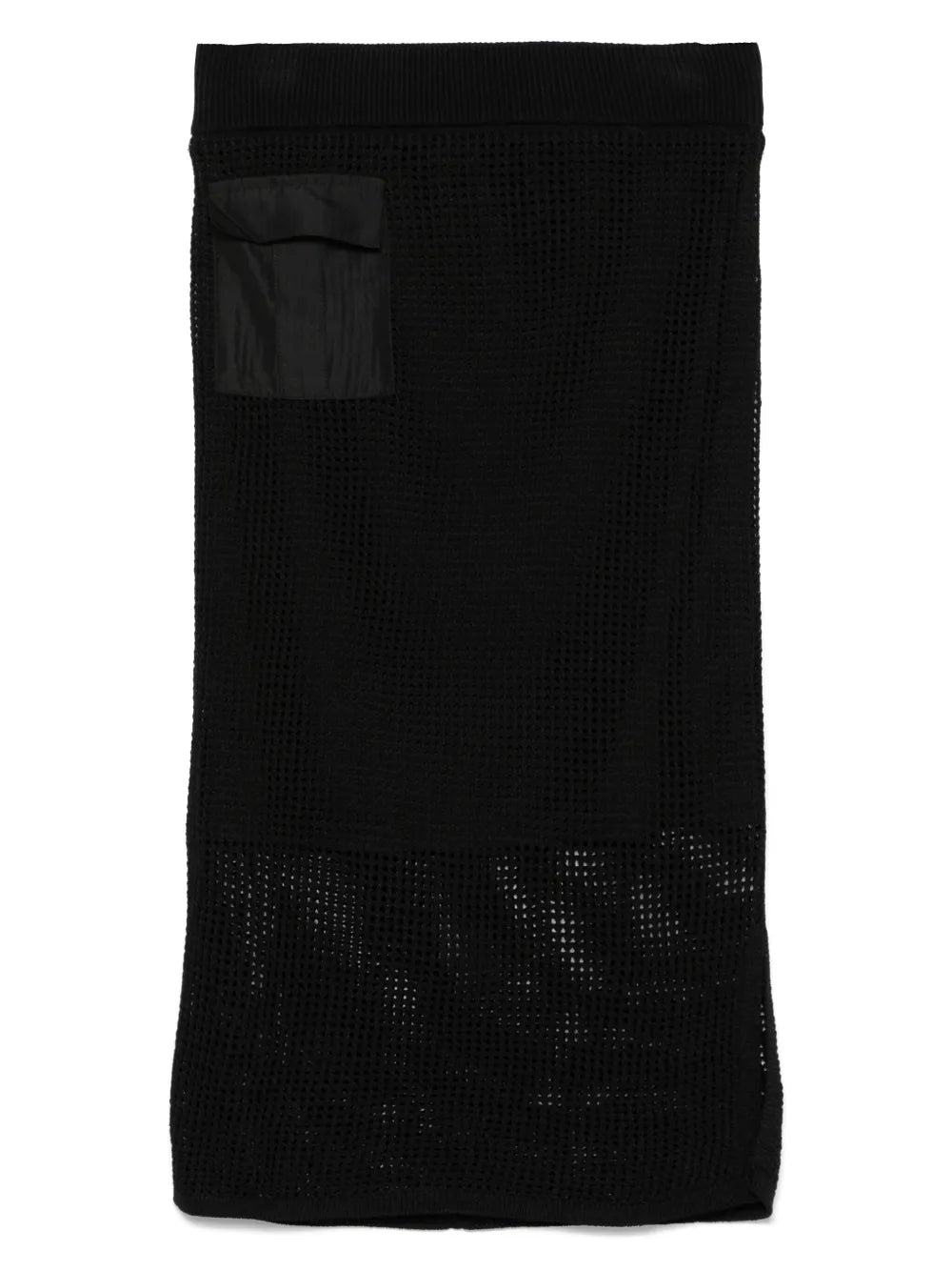 Crochet-Knit Midi Skirt
