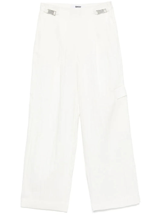 Twill-Weave Cargo Trousers