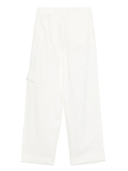 Twill-Weave Cargo Trousers