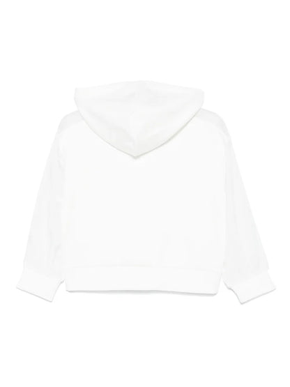 Logo-Appliqué Cropped Hoodie