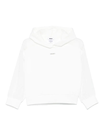 Logo-Appliqué Cropped Hoodie
