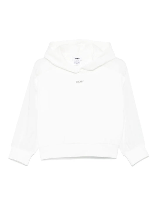 Logo-Appliqué Cropped Hoodie