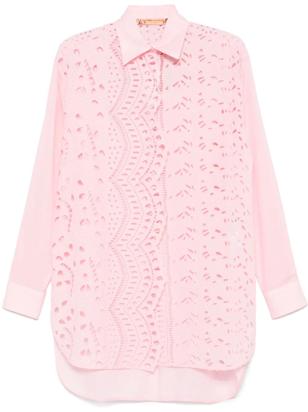 Floral-Embroidered Shirt
