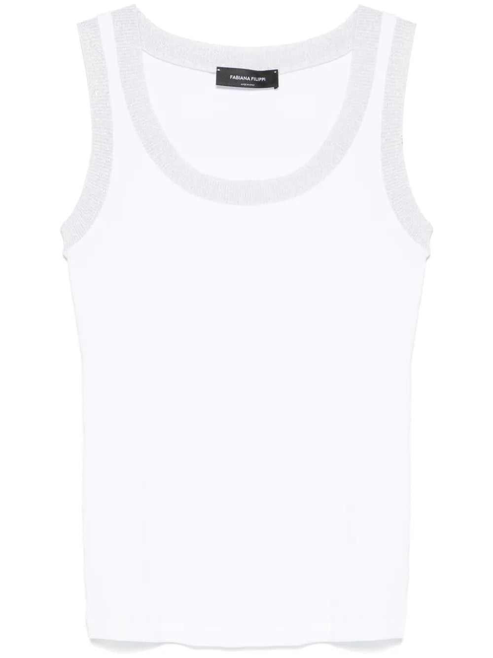 Lurex-Trim Tank Top