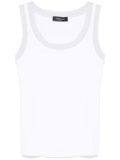 Lurex-Trim Tank Top