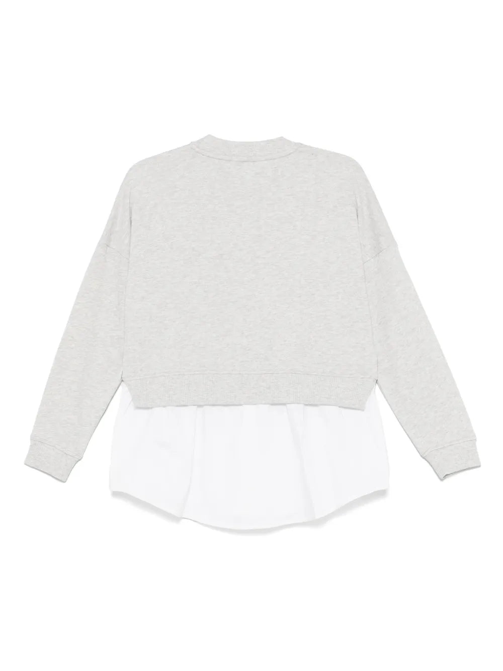 Poplin-Insert Sweatshirt