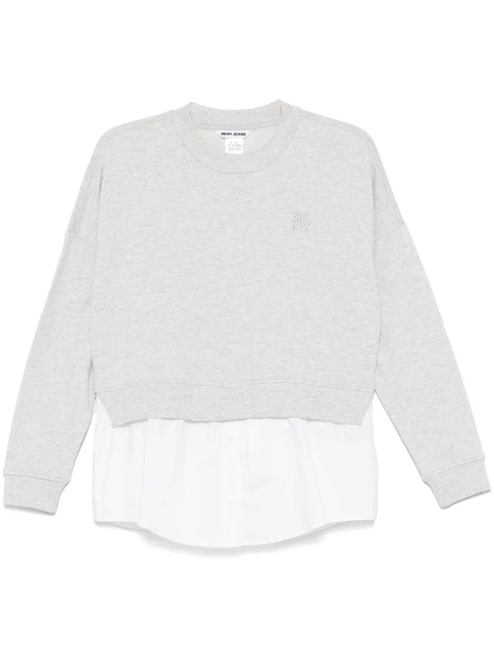 Poplin-Insert Sweatshirt