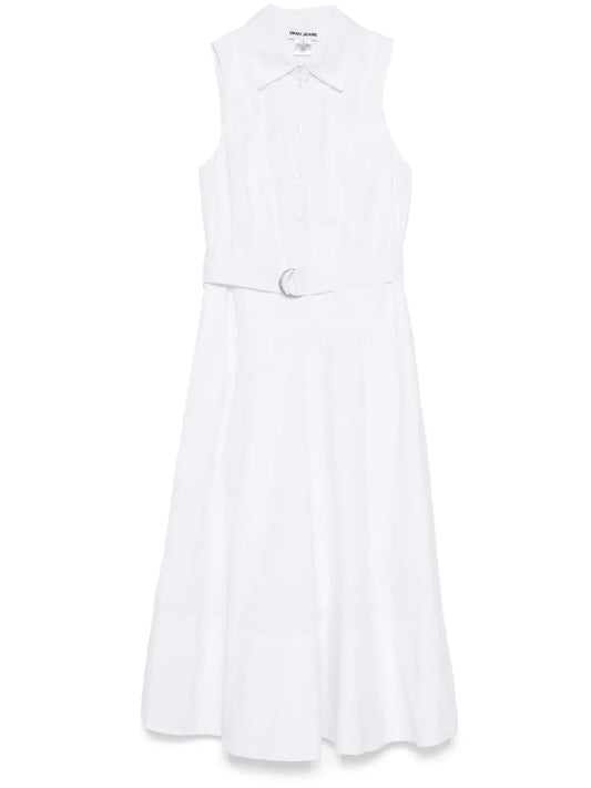 Drop-Waist Midi Dress