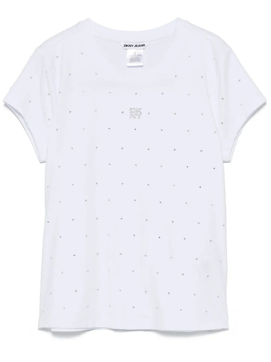 Rhinestone-Embellished T-Shirt