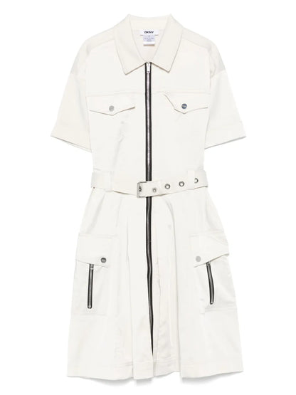 Zip-Up Mini Dress