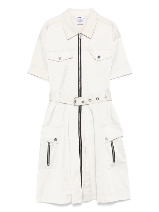 Zip-Up Mini Dress
