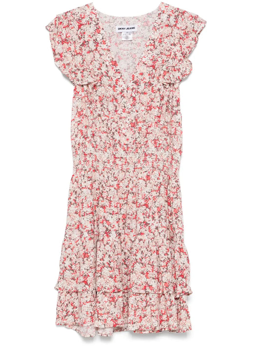 Floral-Print Mini Dress