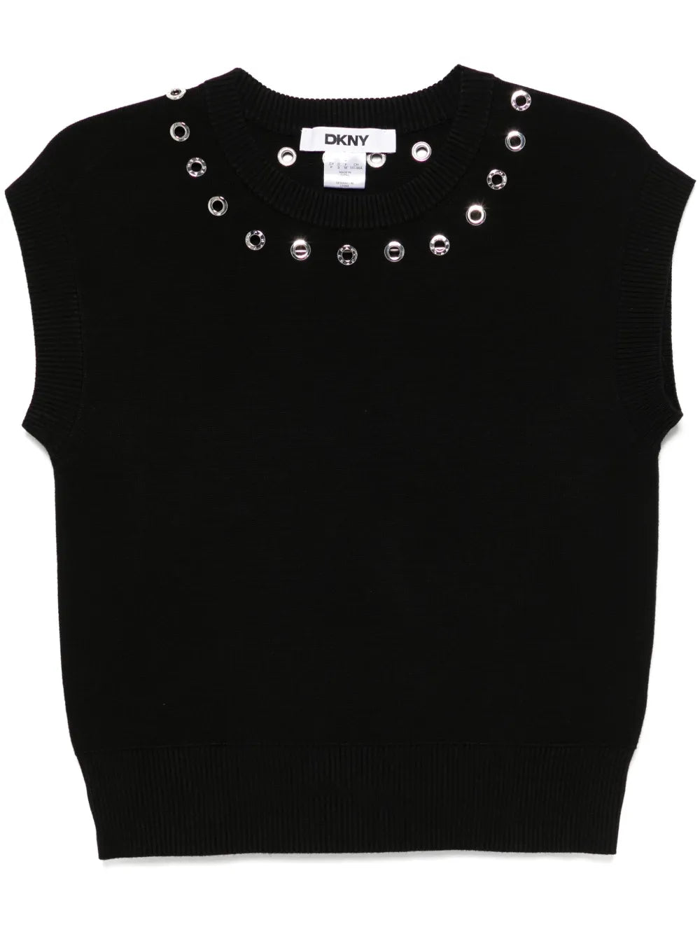 Gromet-Detailing Vest