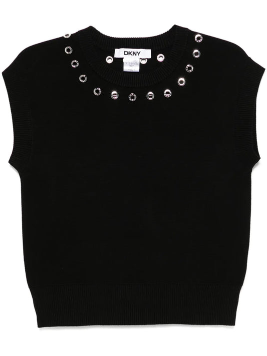Gromet-Detailing Vest