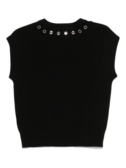 Gromet-Detailing Vest