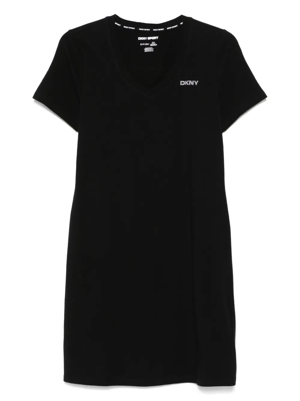 Studded-Logo Mini Dress