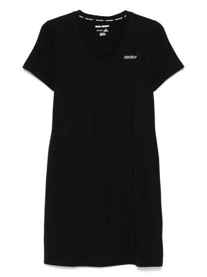 Studded-Logo Mini Dress