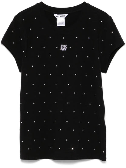 Rhinestone-Embellished T-Shirt