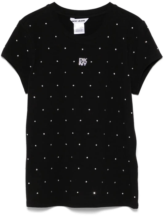 Rhinestone-Embellished T-Shirt